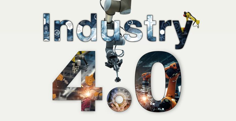 Industry 4.0 concept, iot, automation robot arms machine and monitoring system software, Welding robotics and digital manufacturing operation and industrial technology.